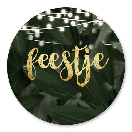 Feestje jungle met lampjes